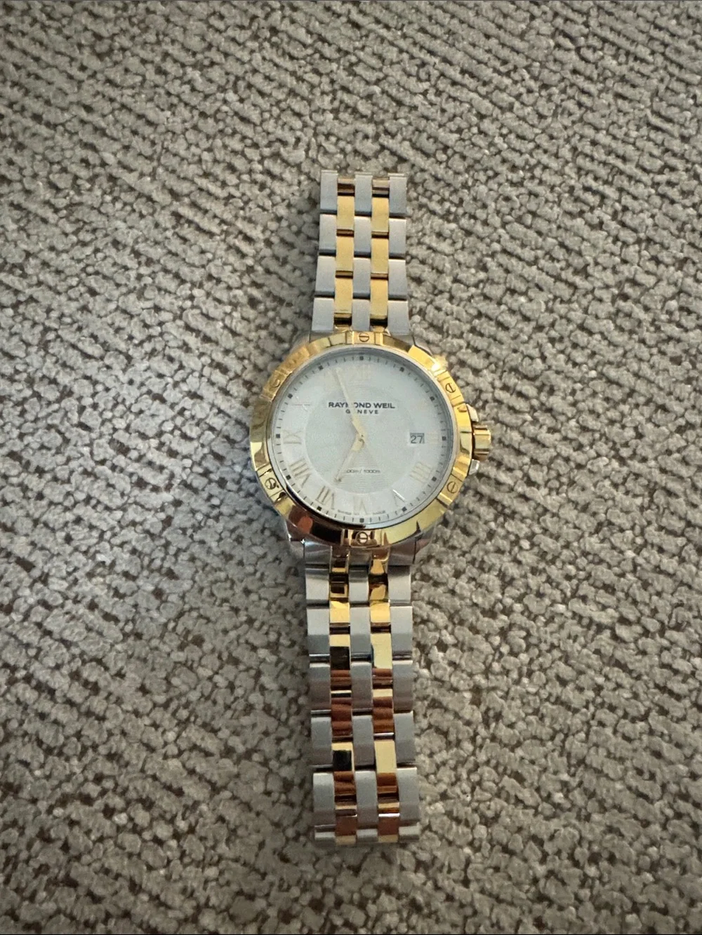 Raymond Weil Men's Two-Tone Gold and Silver Bracelet Watch